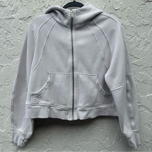 LULULEMON Jacket Hoodie Women Size M/L Scuba Oversized Full Zip Cream